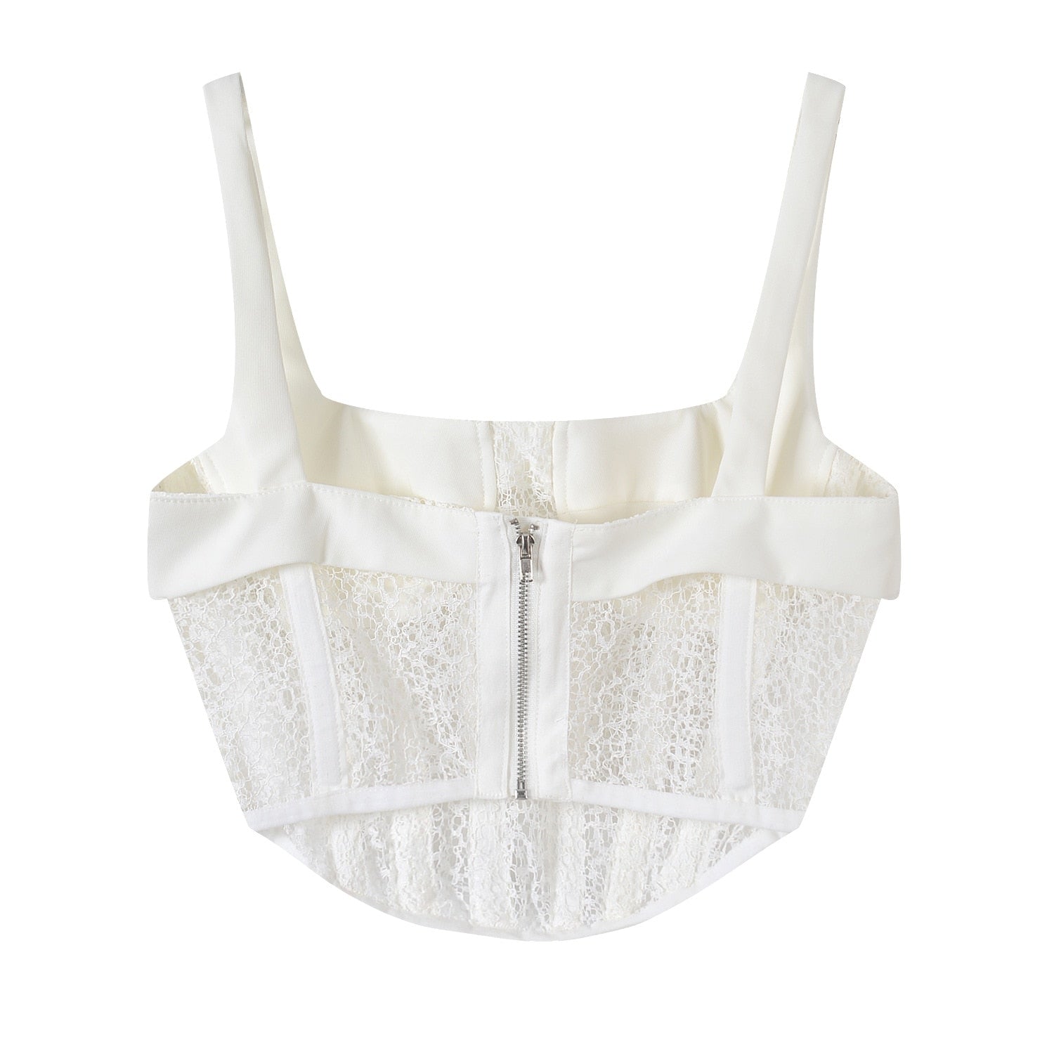 Lace corset crop top – MUSSECCO